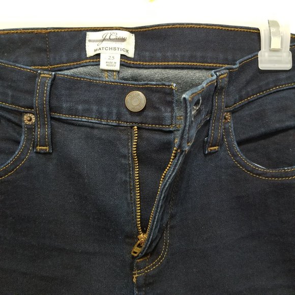 J.Crew jeans 25 Matchstick Classic Rinse high rise straight skinny stretch - Picture 7 of 15